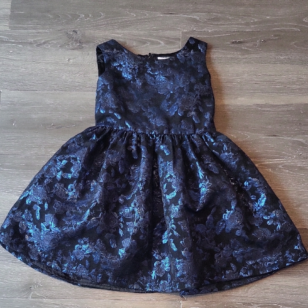 Place Blue Fit and Flare Sleeveless Dress